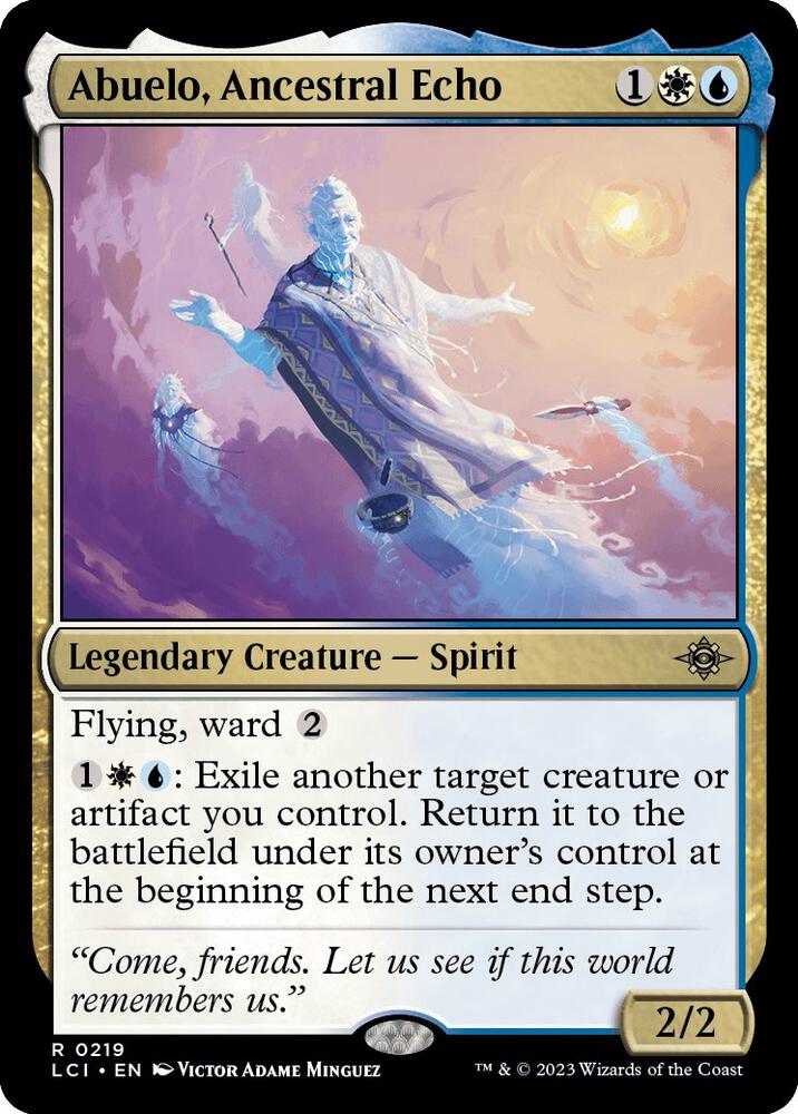 Abuelo, Ancestral Echo 219 card from The Lost Caverns of Ixalan