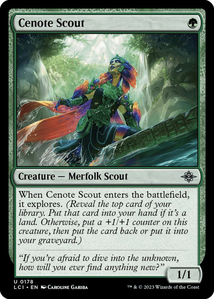 Cenote Scout 178 card from The Lost Caverns of Ixalan
