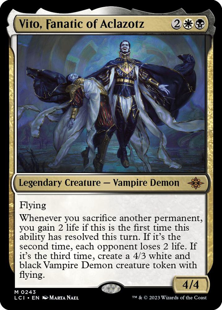 Vito, Fanatic of Aclazotz 243 card from The Lost Caverns of Ixalan