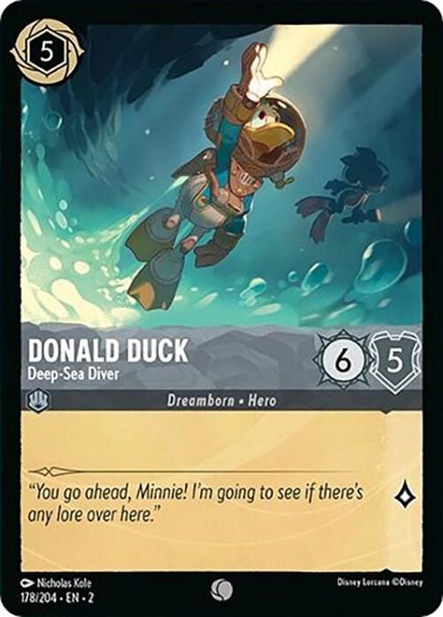 Donald Duck - Deep-Sea Diver 178/204 card from Rise of the Floodborn