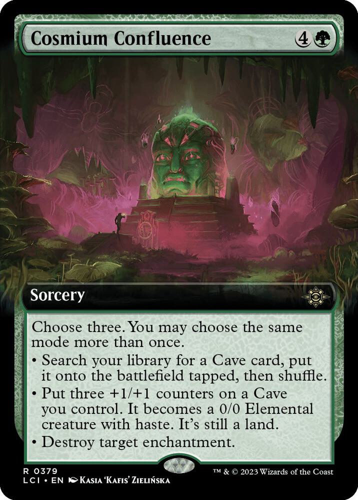 Cosmium Confluence (Extended Art) 379 card from The Lost Caverns of Ixalan