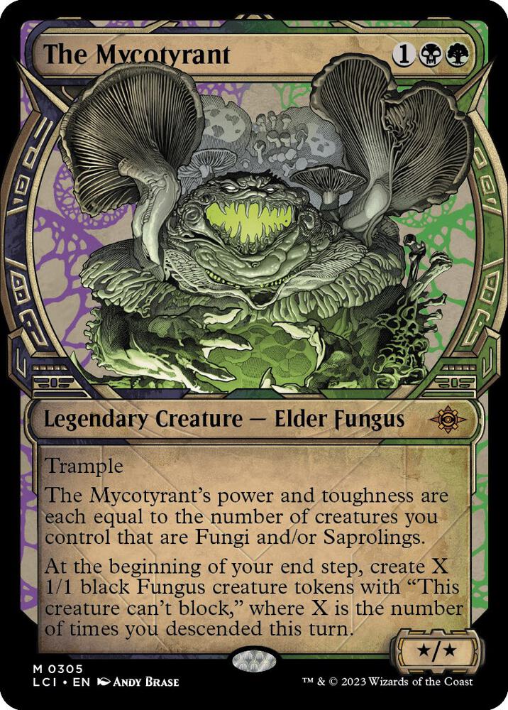 The Mycotyrant (Showcase) 305 card from The Lost Caverns of Ixalan