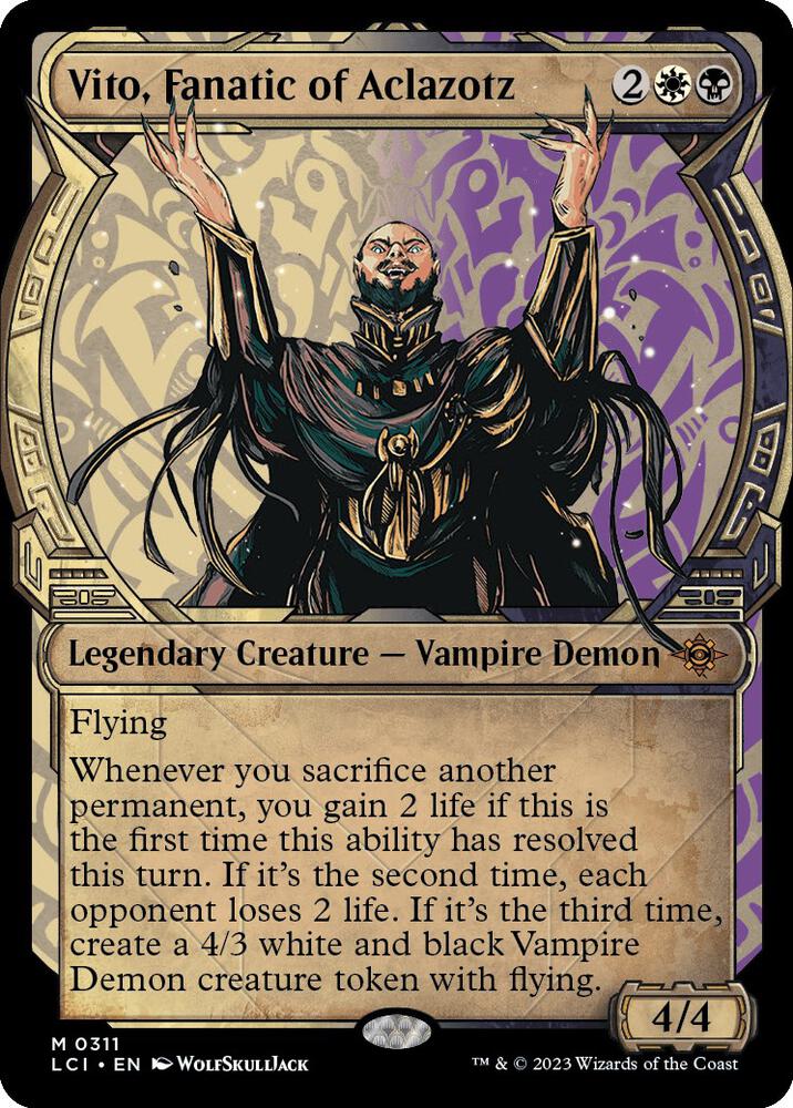 Vito, Fanatic of Aclazotz (Showcase) 311 card from The Lost Caverns of Ixalan