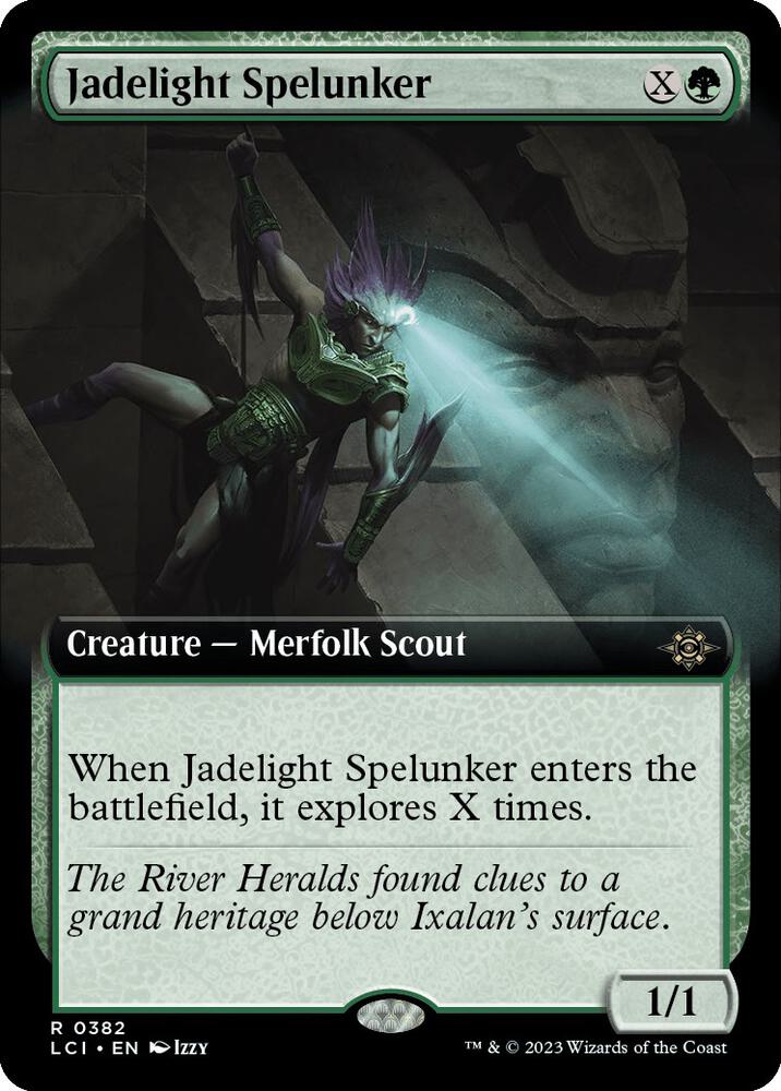 Jadelight Spelunker (Extended Art) 382 card from The Lost Caverns of Ixalan