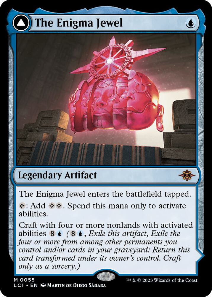 The Enigma Jewel 55 card from The Lost Caverns of Ixalan