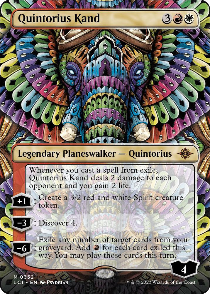 Quintorius Kand (Borderless) 352 card from The Lost Caverns of Ixalan