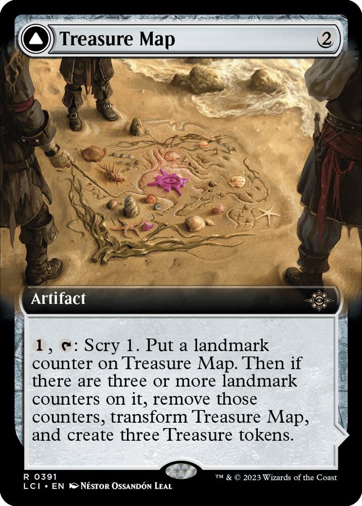 Treasure Map (Extended Art) 391 card from The Lost Caverns of Ixalan