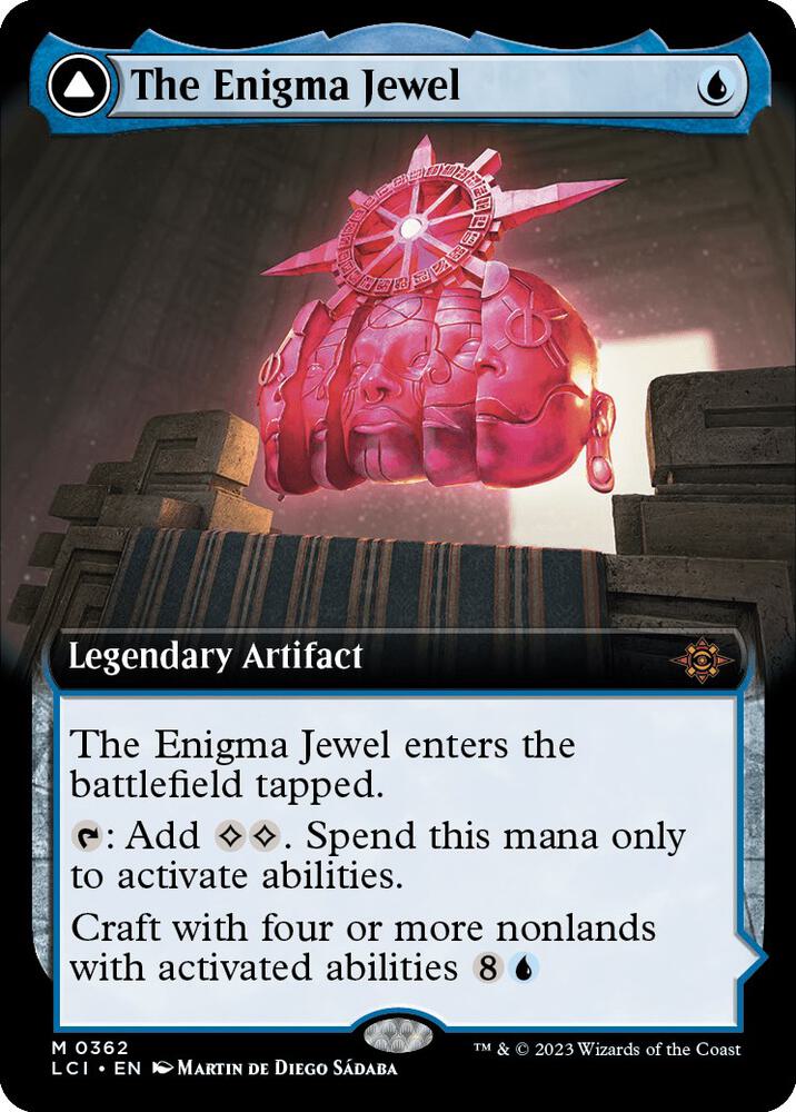 The Enigma Jewel (Extended Art) 362 card from The Lost Caverns of Ixalan