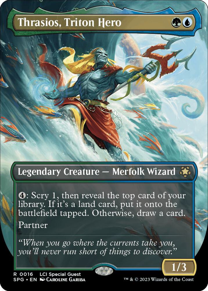 Thrasios, Triton Hero (Borderless) 16 card from Special Guests