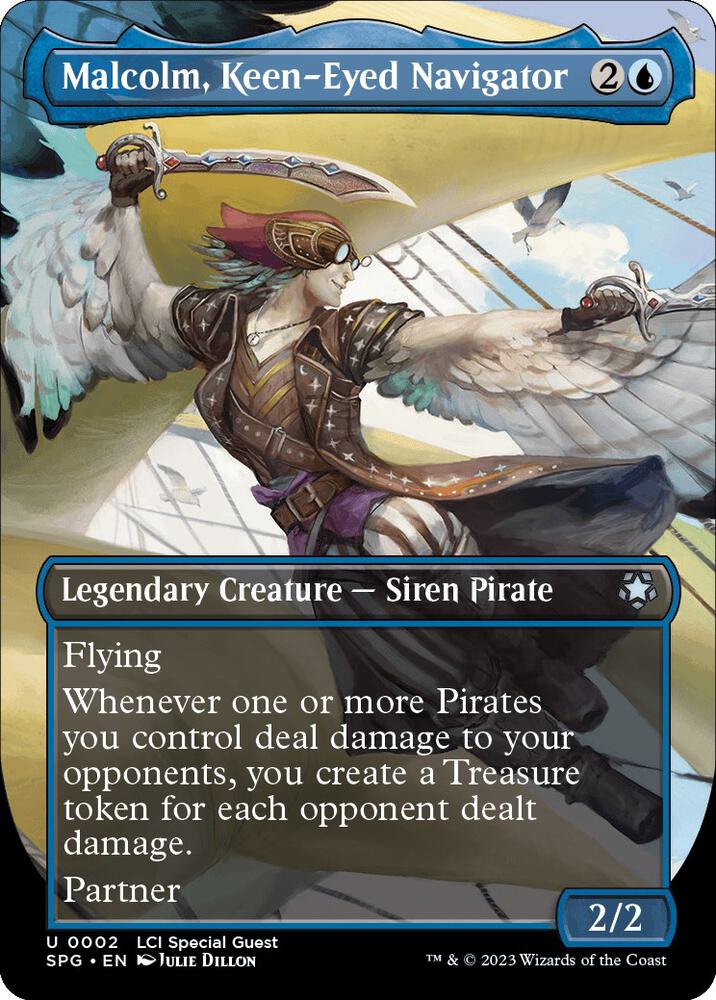 Malcolm, Keen-Eyed Navigator (Borderless) 2 card from Special Guests
