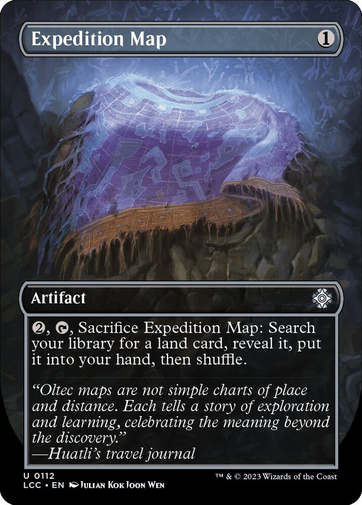 Expedition Map (Borderless) 112 card from Commander: The Lost Caverns of Ixalan