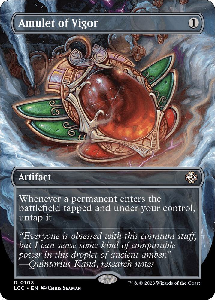 Amulet of Vigor (Borderless) 103 card from Commander: The Lost Caverns of Ixalan
