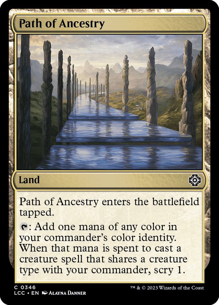 Path of Ancestry 346 card from Commander: The Lost Caverns of Ixalan