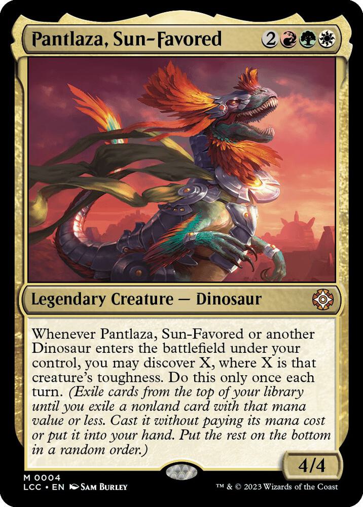 Pantlaza, Sun-Favored 4 card from Commander: The Lost Caverns of Ixalan