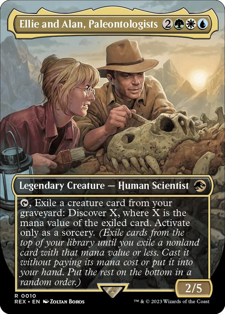 Ellie and Alan, Paleontologists (Borderless) 10 card from Universes Beyond: Jurassic World Collection