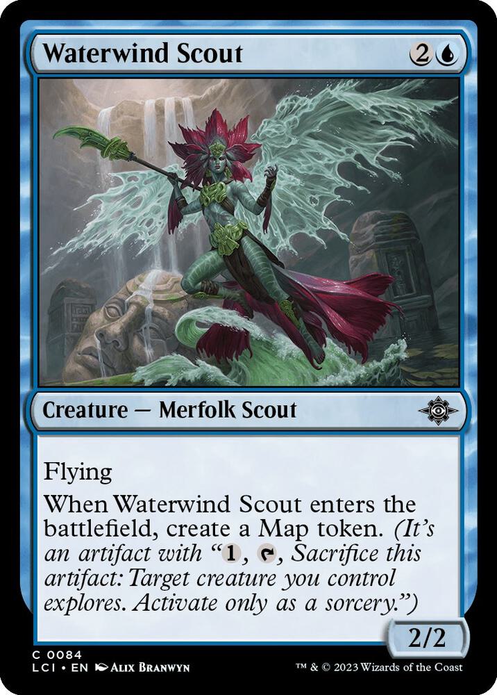 Waterwind Scout 84 card from The Lost Caverns of Ixalan