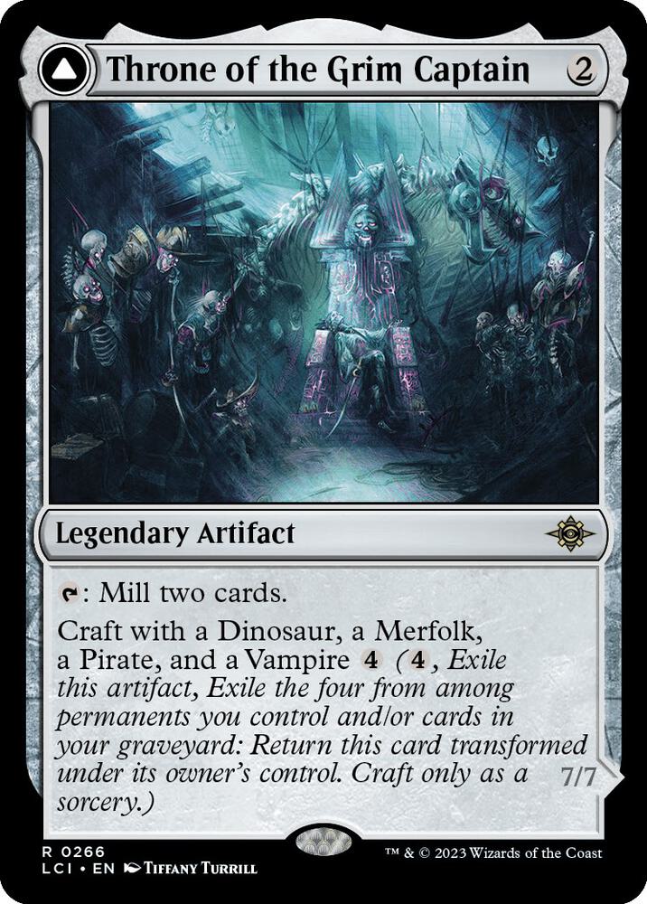Throne of the Grim Captain 266 card from The Lost Caverns of Ixalan