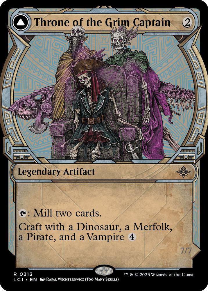 Throne of the Grim Captain (Showcase) 313 card from The Lost Caverns of Ixalan