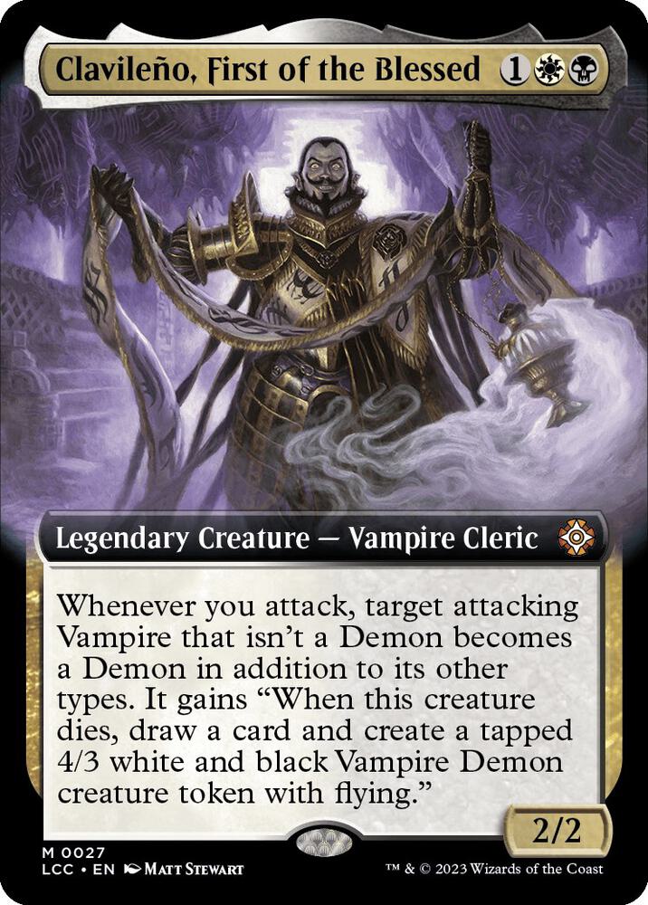 Clavileno, First of the Blessed (Extended Art) 27 card from Commander: The Lost Caverns of Ixalan