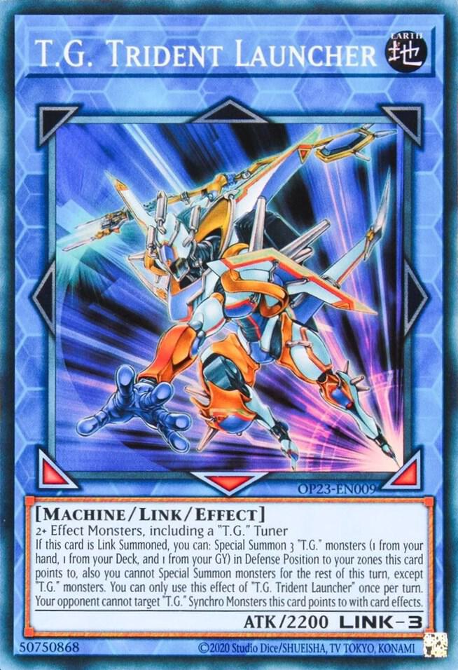 T.G. Trident Launcher OP23-EN009 card from OTS Tournament Pack 23