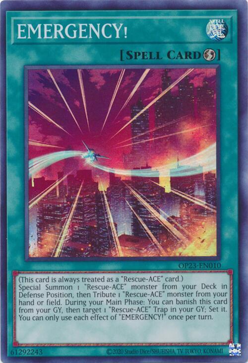 EMERGENCY! OP23-EN010 card from OTS Tournament Pack 23