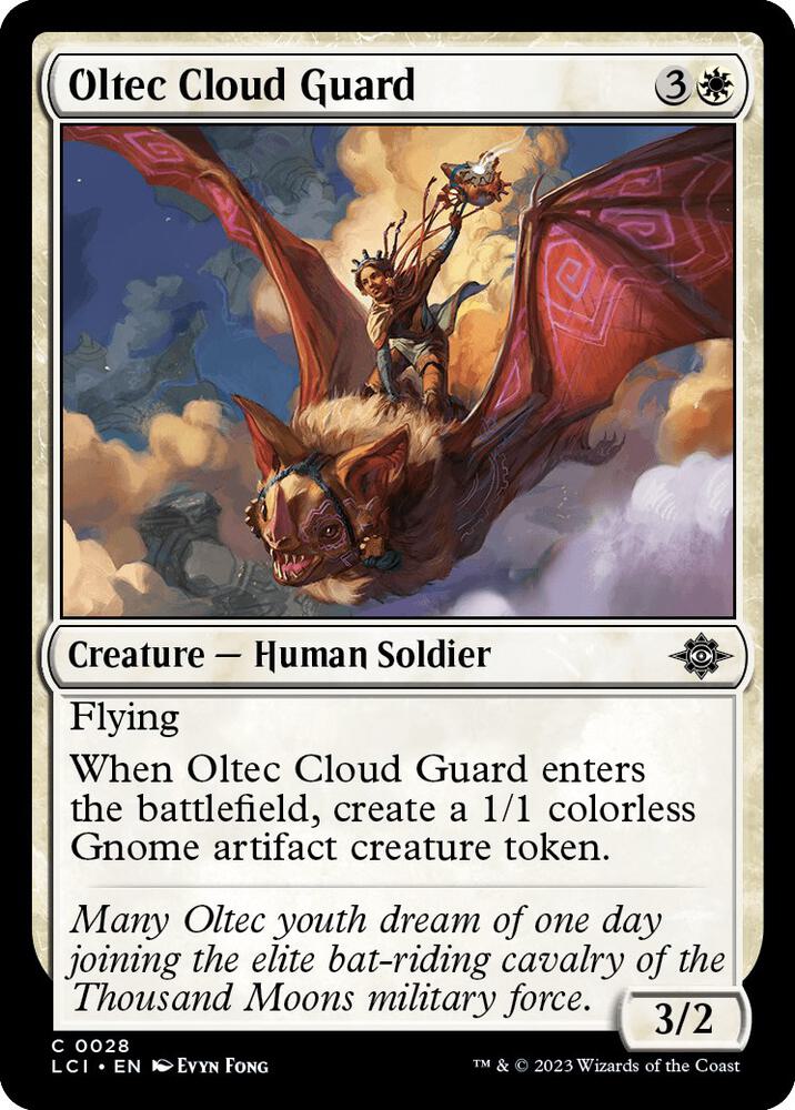 Oltec Cloud Guard 28 card from The Lost Caverns of Ixalan