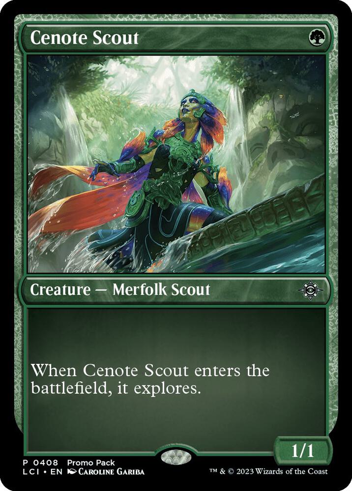Cenote Scout 408 card from Promo Pack: The Lost Caverns of Ixalan