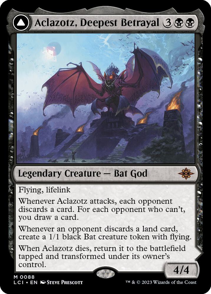 Aclazotz, Deepest Betrayal 88 card from The Lost Caverns of Ixalan