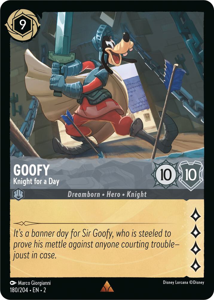 Goofy - Knight for a Day 180/204 card from Rise of the Floodborn