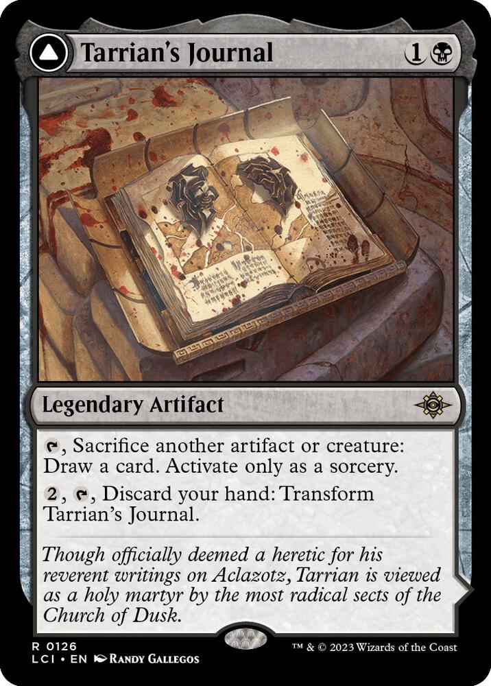 Tarrian's Journal 126 card from The Lost Caverns of Ixalan