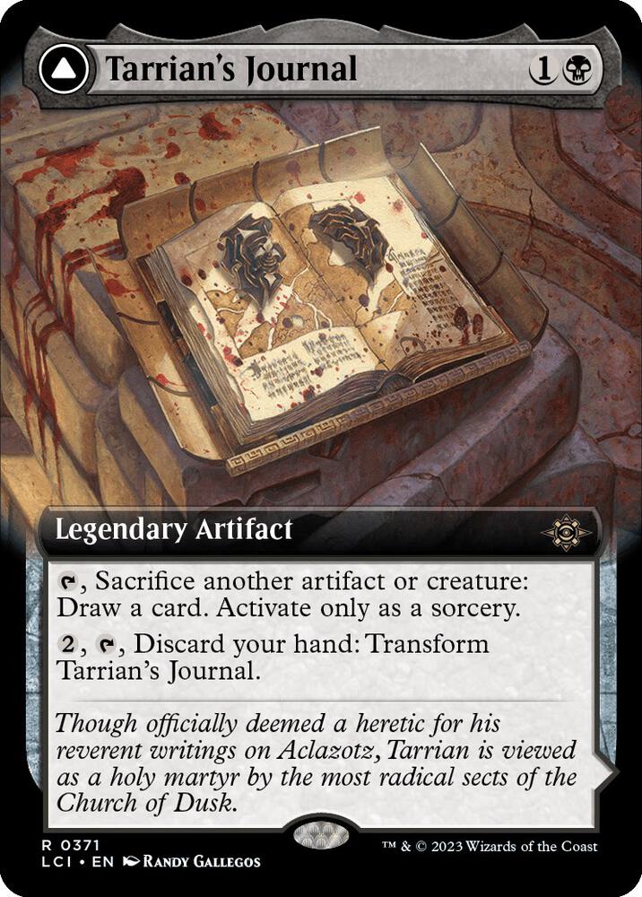 Tarrian's Journal (Extended Art) 371 card from The Lost Caverns of Ixalan