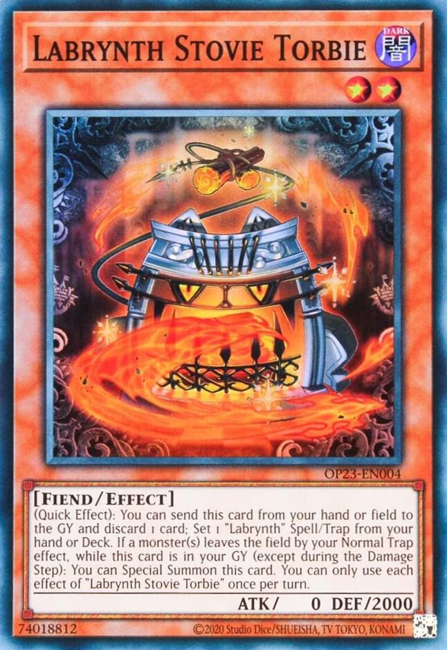 Labrynth Stovie Torbie OP23-EN004 card from OTS Tournament Pack 23