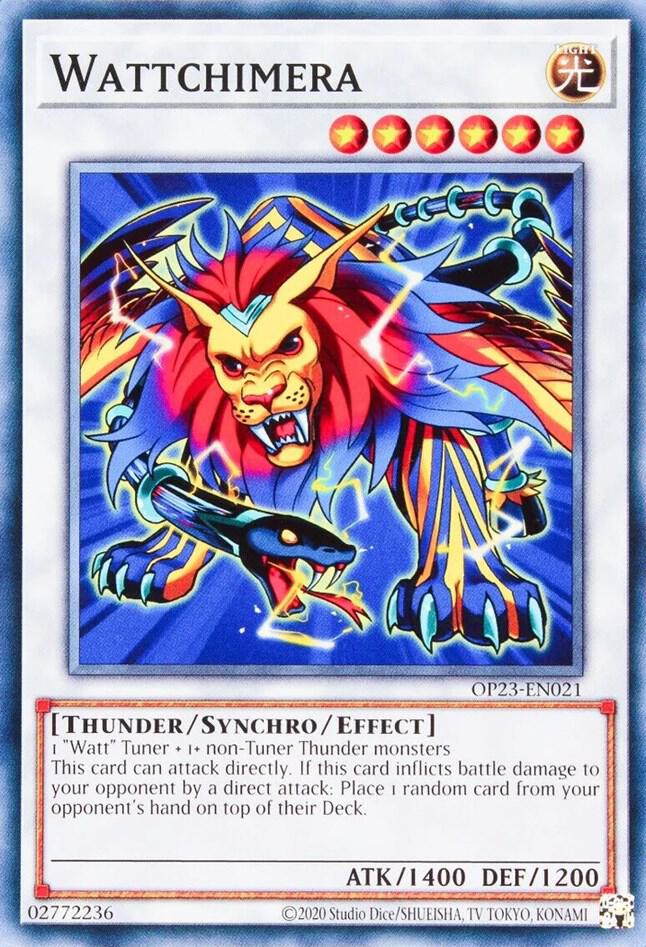 Wattchimera OP23-EN021 card from OTS Tournament Pack 23