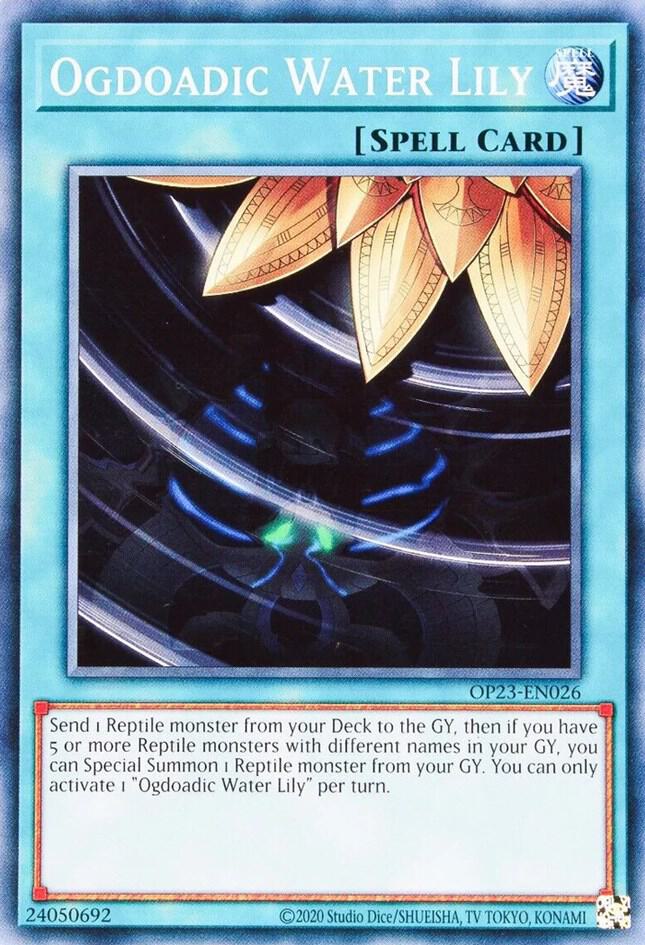 Ogdoadic Water Lily OP23-EN026 card from OTS Tournament Pack 23