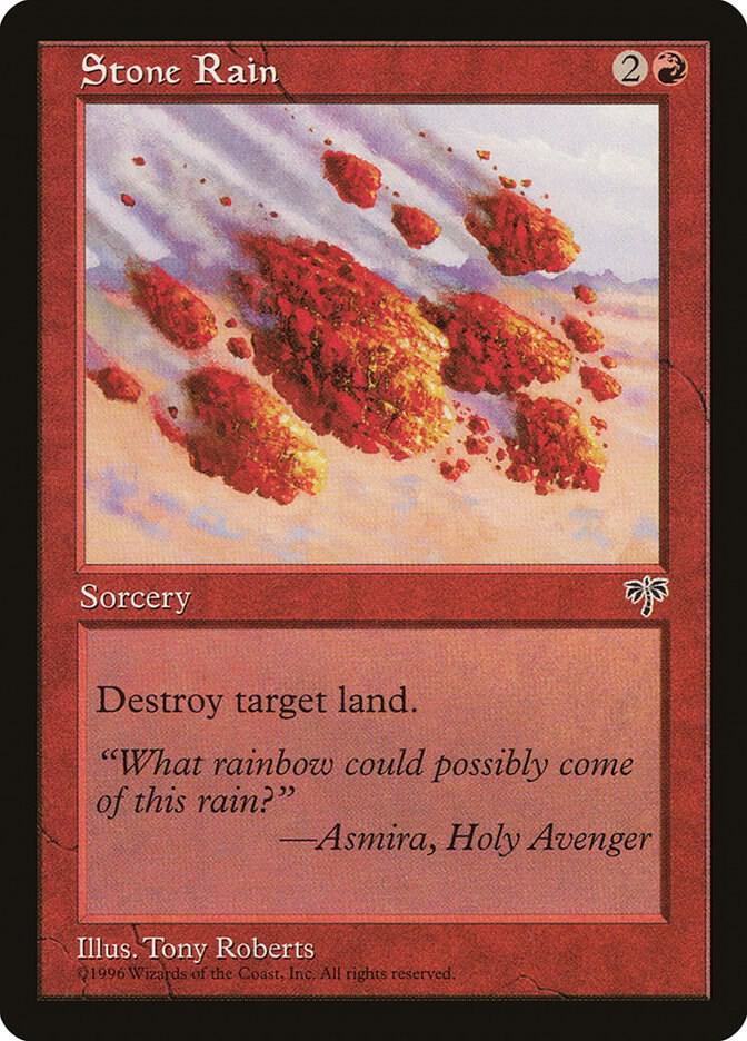 Stone Rain card from Mirage