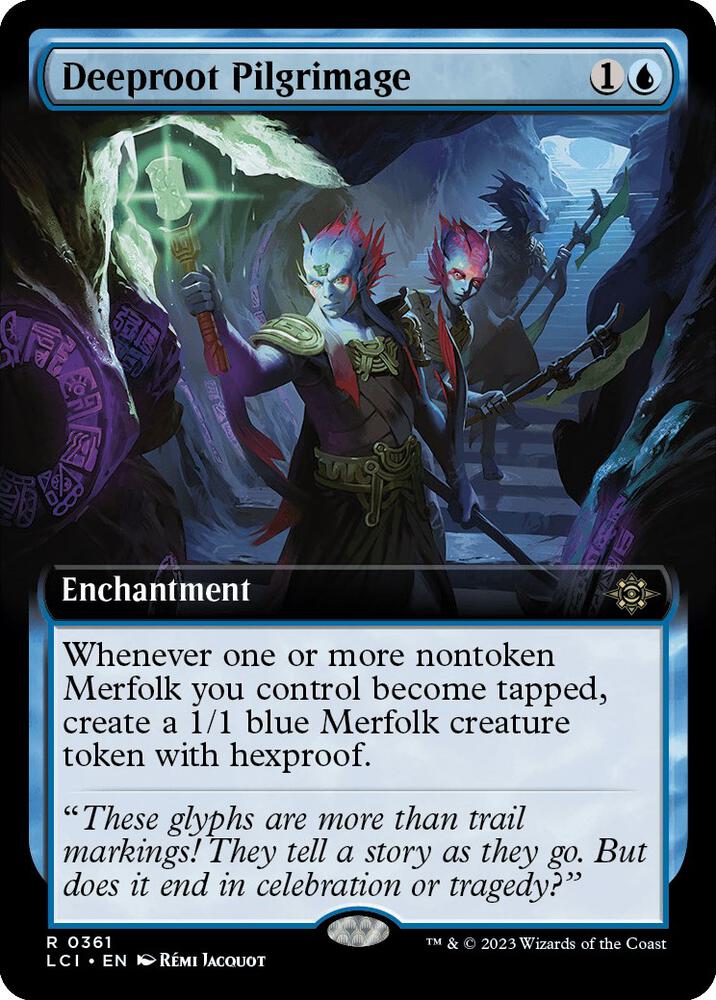 Deeproot Pilgrimage (Extended Art) 361 card from The Lost Caverns of Ixalan