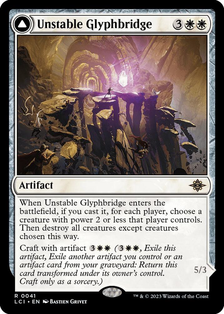 Unstable Glyphbridge 41 card from The Lost Caverns of Ixalan