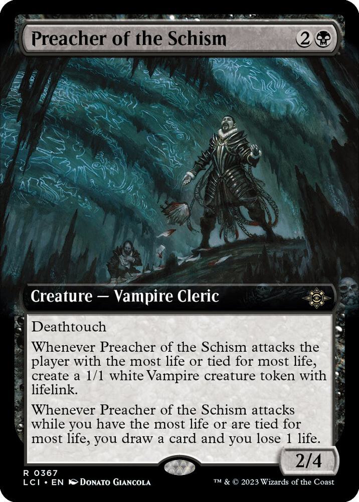 Preacher of the Schism (Extended Art) 367 card from The Lost Caverns of Ixalan