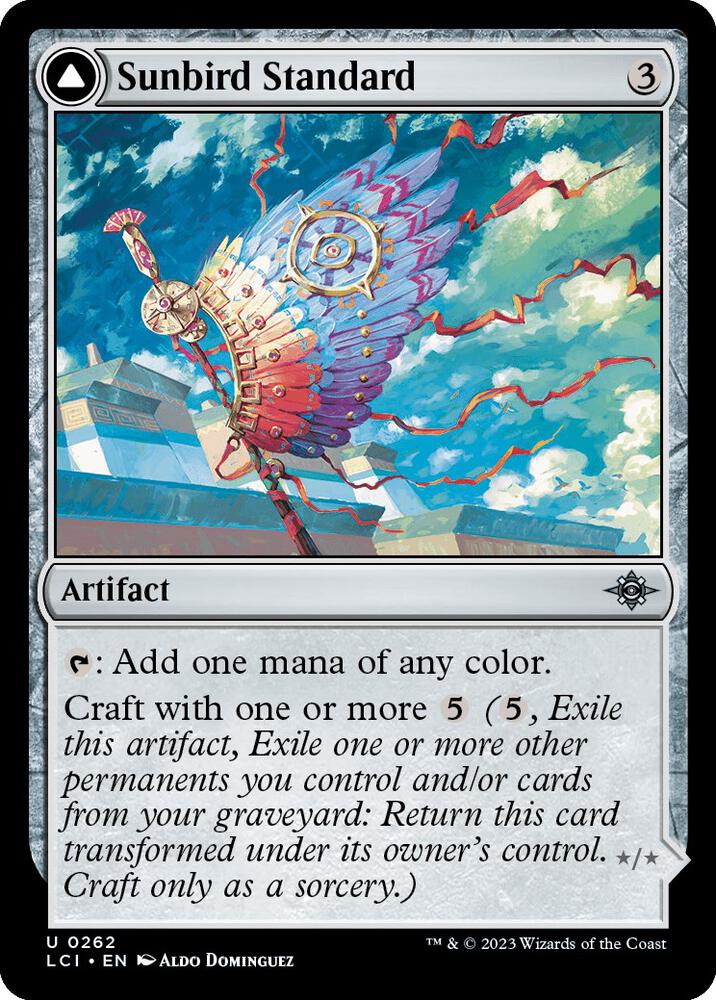 Sunbird Standard 262 card from The Lost Caverns of Ixalan