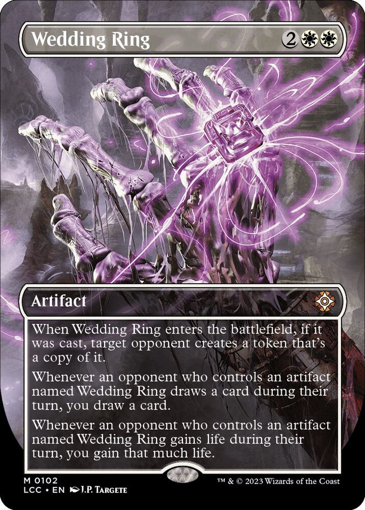 Wedding Ring (Borderless) 102 card from Commander: The Lost Caverns of Ixalan