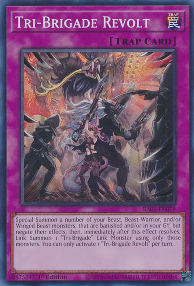 Tri-Brigade Revolt RA01-EN079 card from 25th Anniversary Rarity Collection