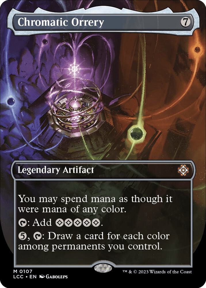 Chromatic Orrery (Borderless) 107 card from Commander: The Lost Caverns of Ixalan