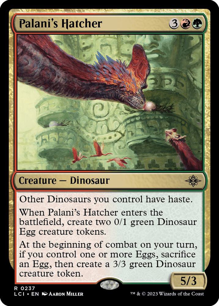 Palani's Hatcher 237 card from The Lost Caverns of Ixalan