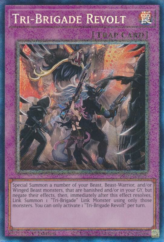 Tri-Brigade Revolt (PCR) RA01-EN079 card from 25th Anniversary Rarity Collection