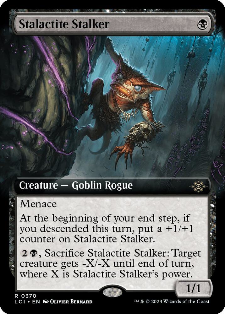 Stalactite Stalker (Extended Art) 370 card from The Lost Caverns of Ixalan