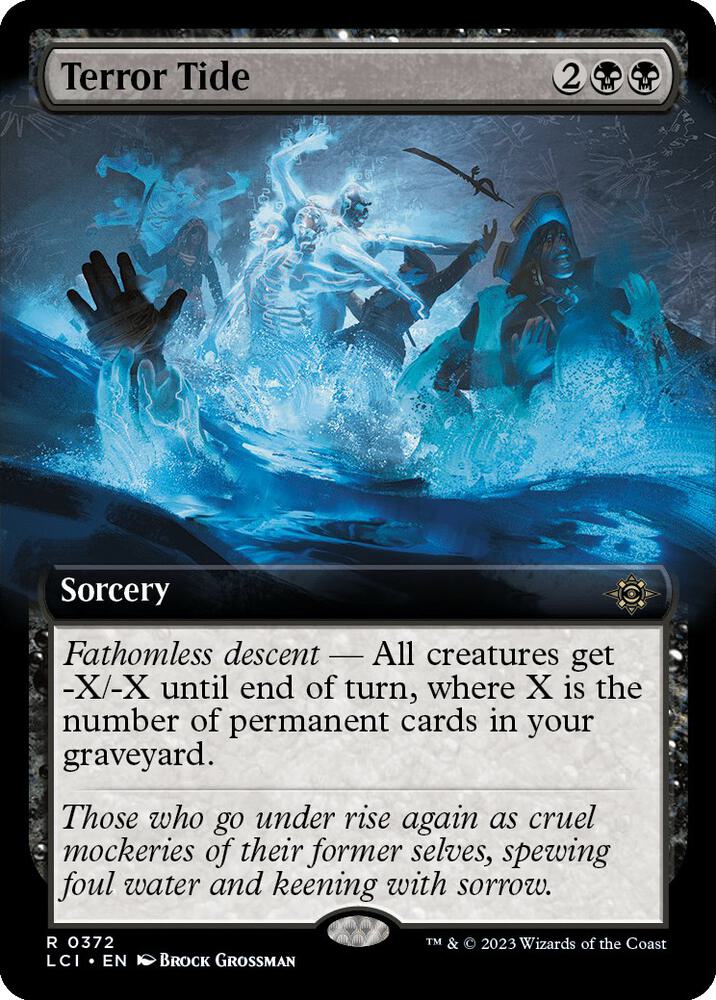 Terror Tide (Extended Art) 372 card from The Lost Caverns of Ixalan