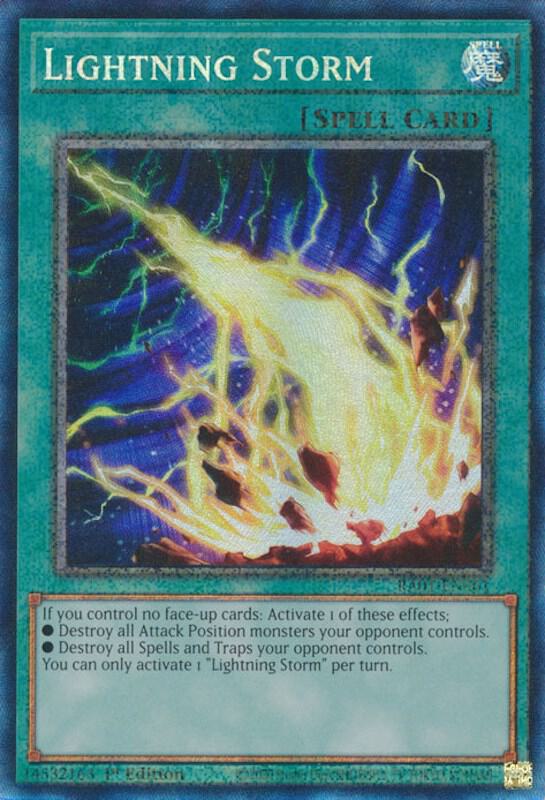 Lightning Storm (PCR) RA01-EN061 card from 25th Anniversary Rarity Collection