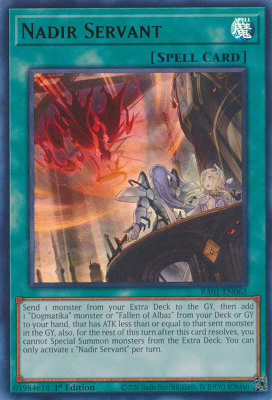 Nadir Servant (UR) RA01-EN062 card from 25th Anniversary Rarity Collection