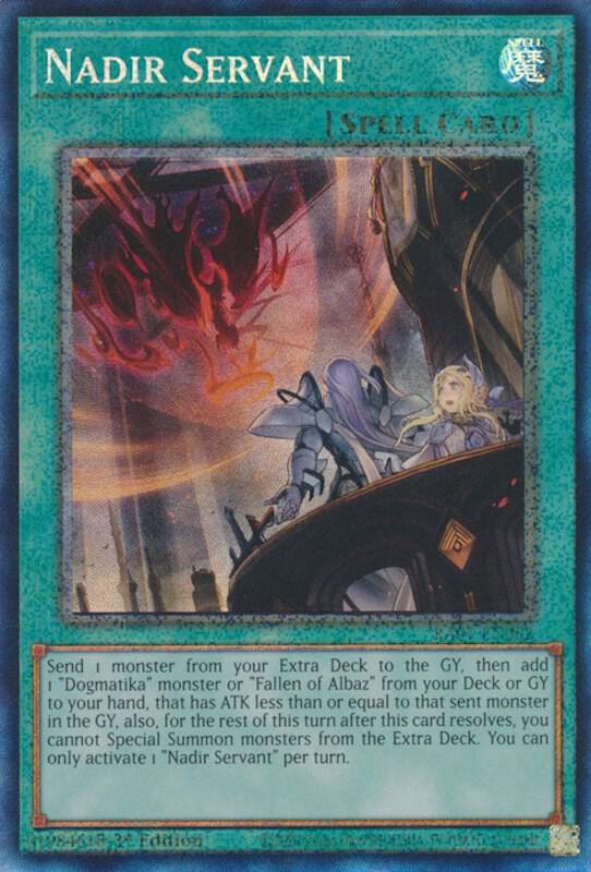 Nadir Servant (PCR) RA01-EN062 card from 25th Anniversary Rarity Collection