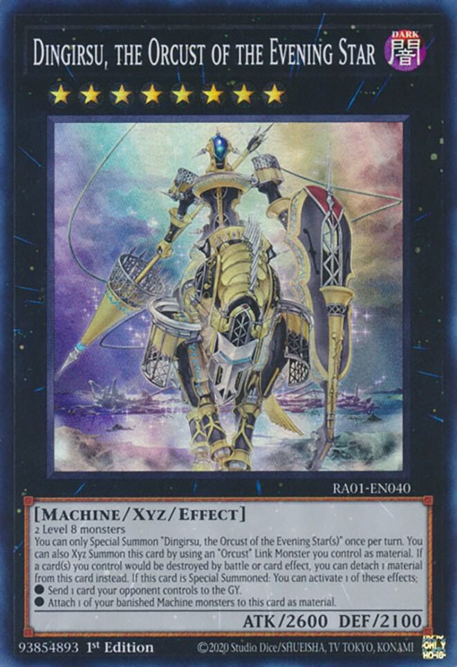 Dingirsu, the Orcust of the Evening Star RA01-EN040 card from 25th Anniversary Rarity Collection